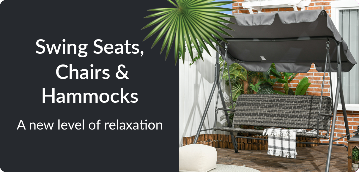 swing seats, chairs and hammocks - a new level of relaxation
