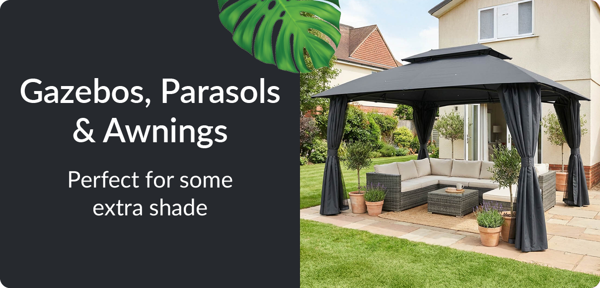 gazebos, parasols and awnings