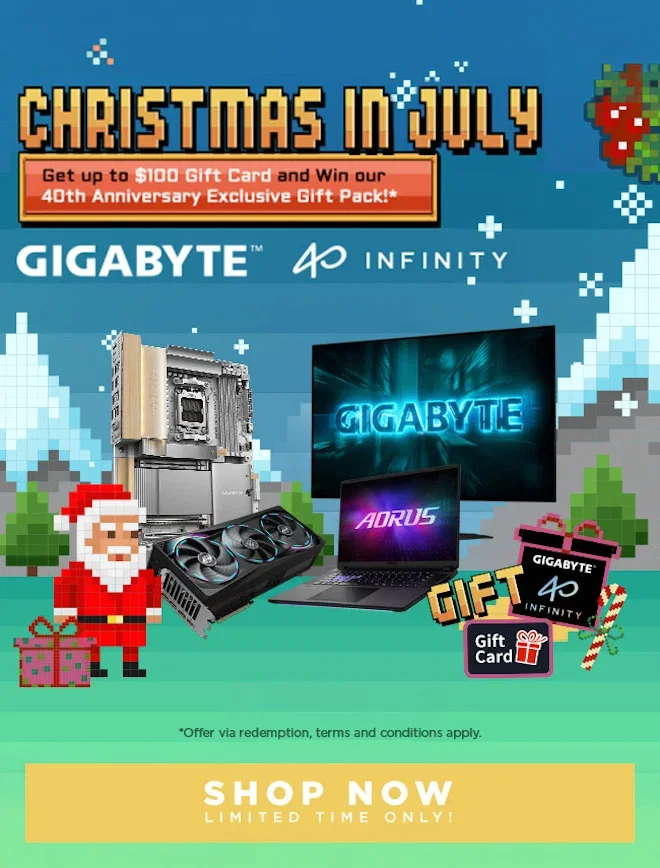 VENDOR Gigabyte Christmas in July