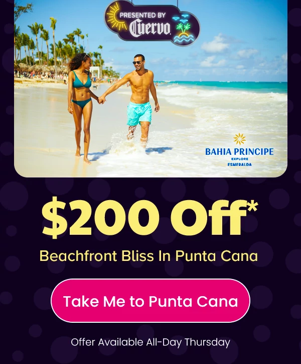 Happy Hour $200 Off* Beachfront Bliss In Punta Cana