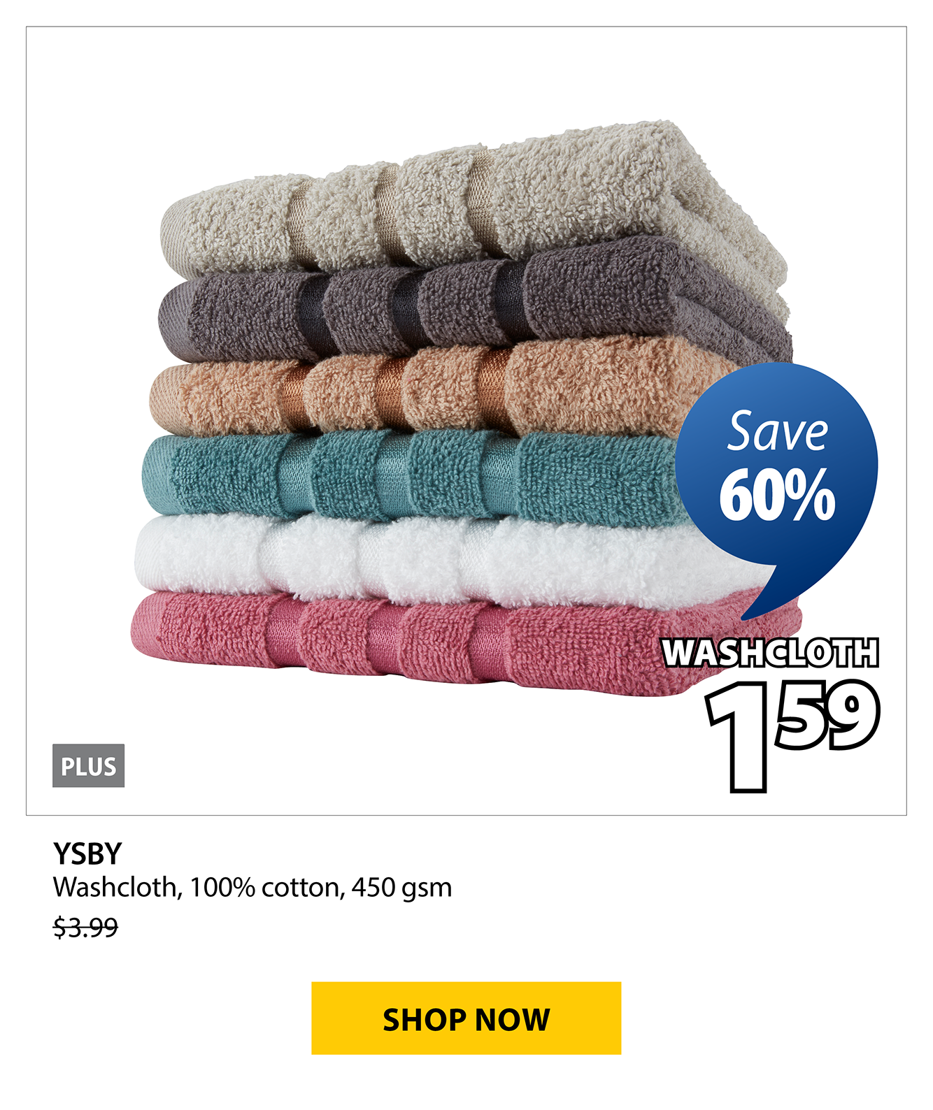 YSBY Washcloth | Save 60%