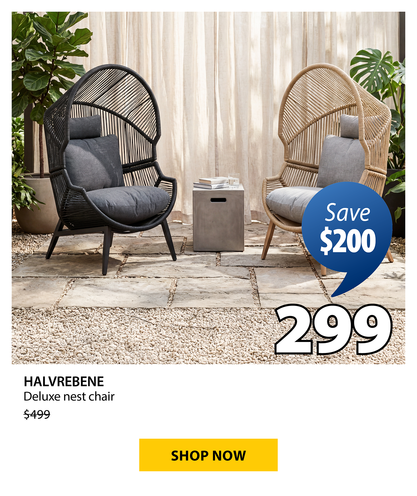 HALVREBENE Deluxe nest chair | Save $200