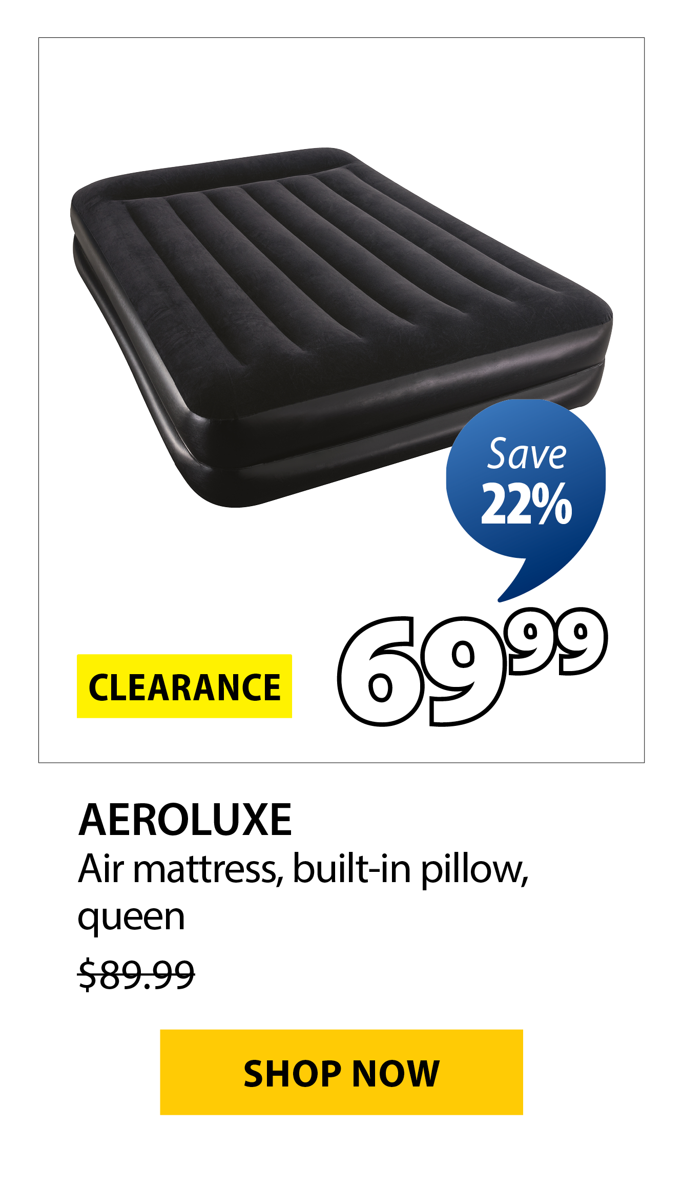 AEROLUXE Air mattress | Save 22%
