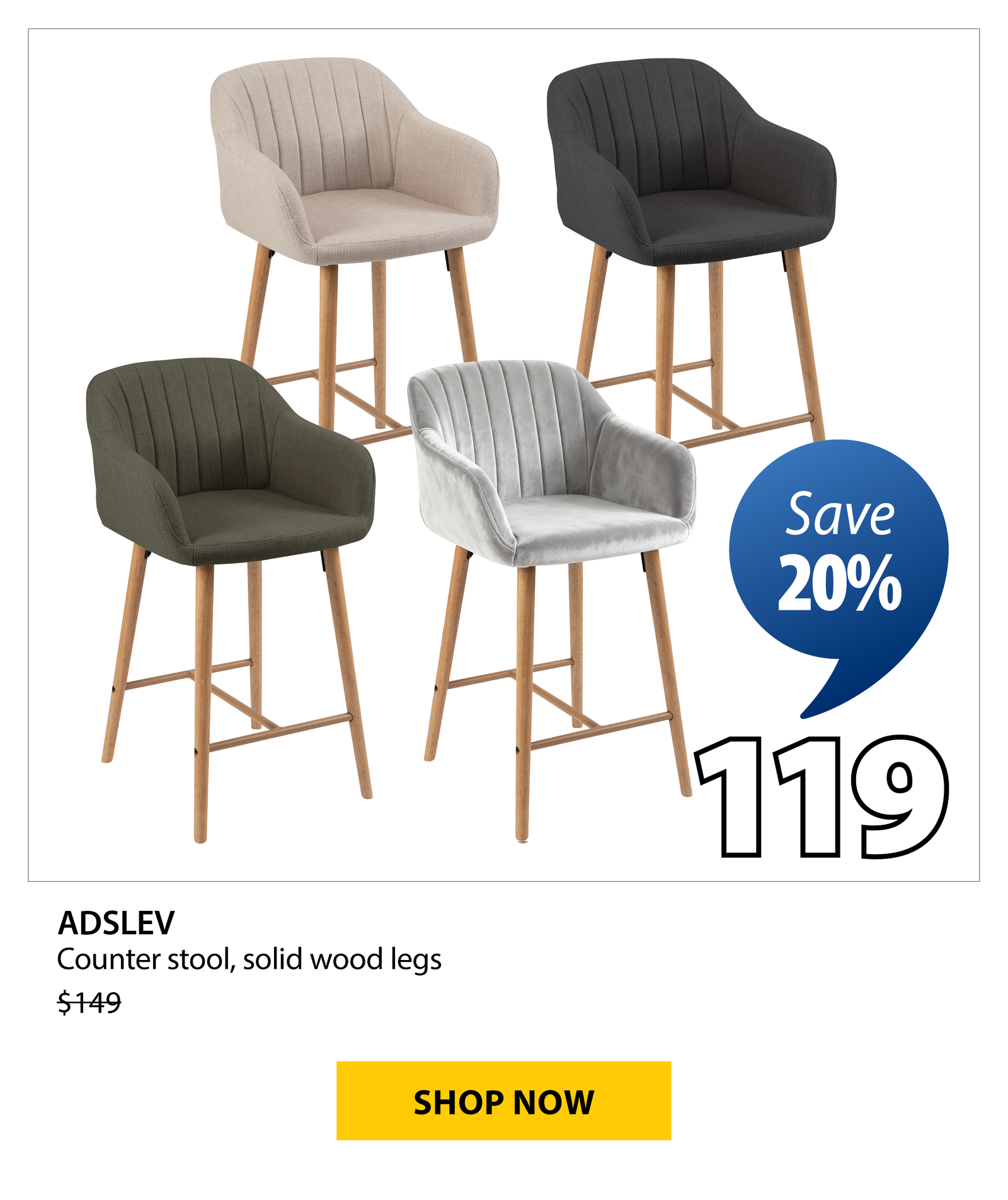 ADSLEV Counter stool | Save 20%