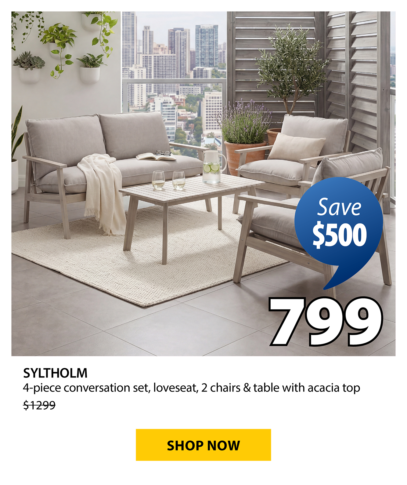 SYLTHOLM  4-piece conversation set | Save $500