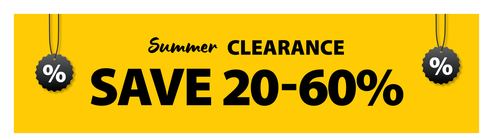 SUMMER CLEARANCE SAVE 20-60%
