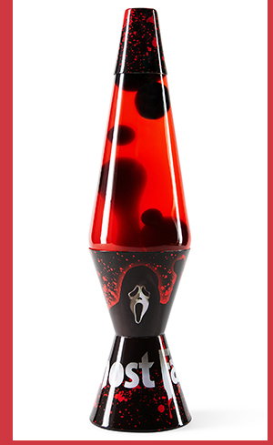 Ghost Face 14.5 Inch Lava Lamp Black