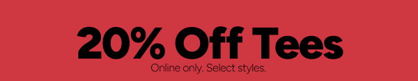 Shop 20% Off Tees