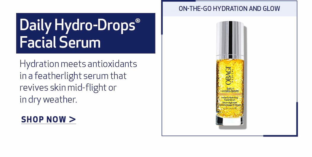 DAILY HYDRO DROPS FACIAL SERUM. SHOP NOW
