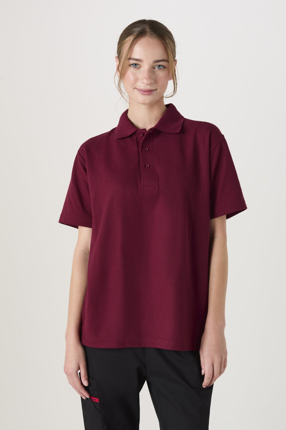 Image of Uneek Classic Unisex Polo Shirt, Burgundy