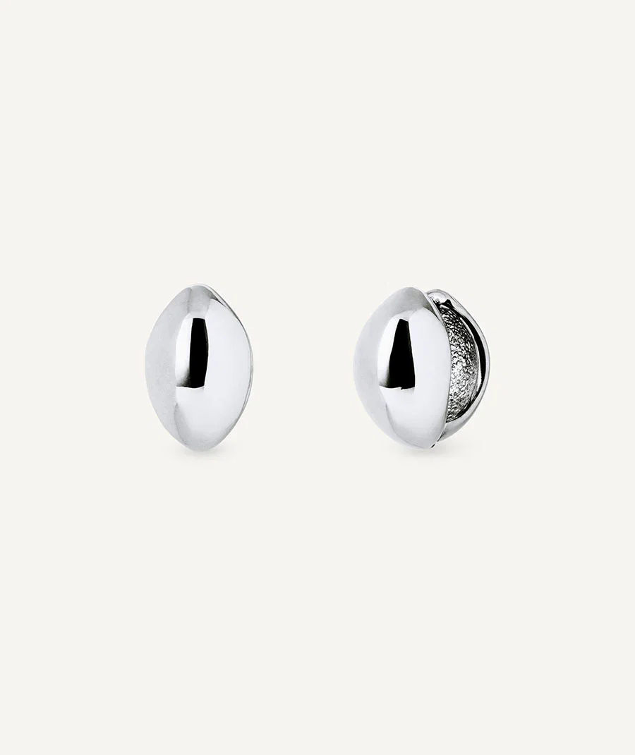 Image of Pendientes de aro ovalados Clor 16 mm