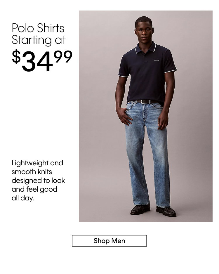 Polo Shirts Starting at $34.99