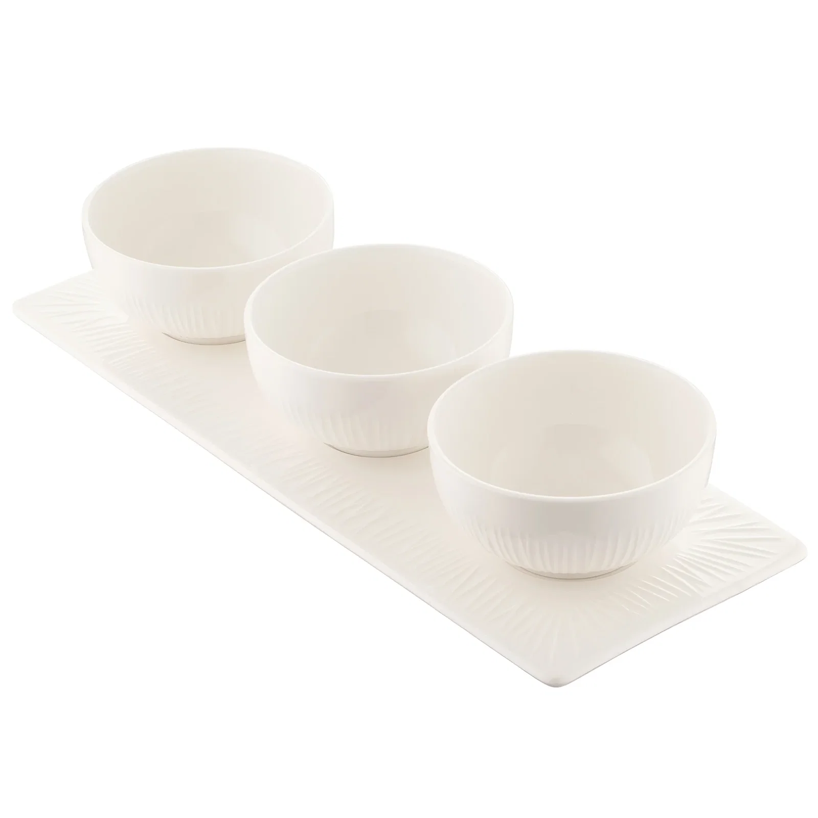 Image of Belleek Living Erne Triple Bowl Set