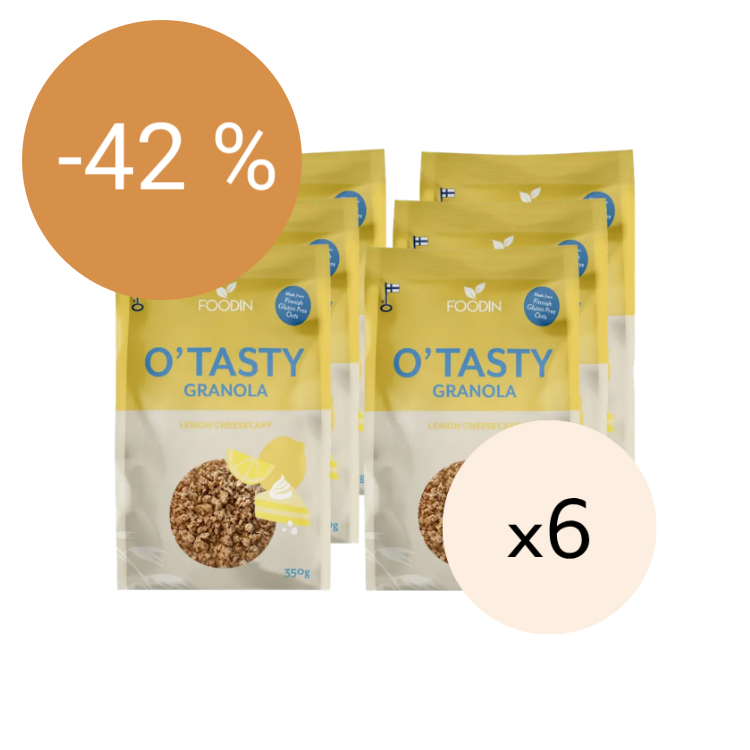 Image of O`Tasty Granola Lemon Cheesecake 350g x 6kpl