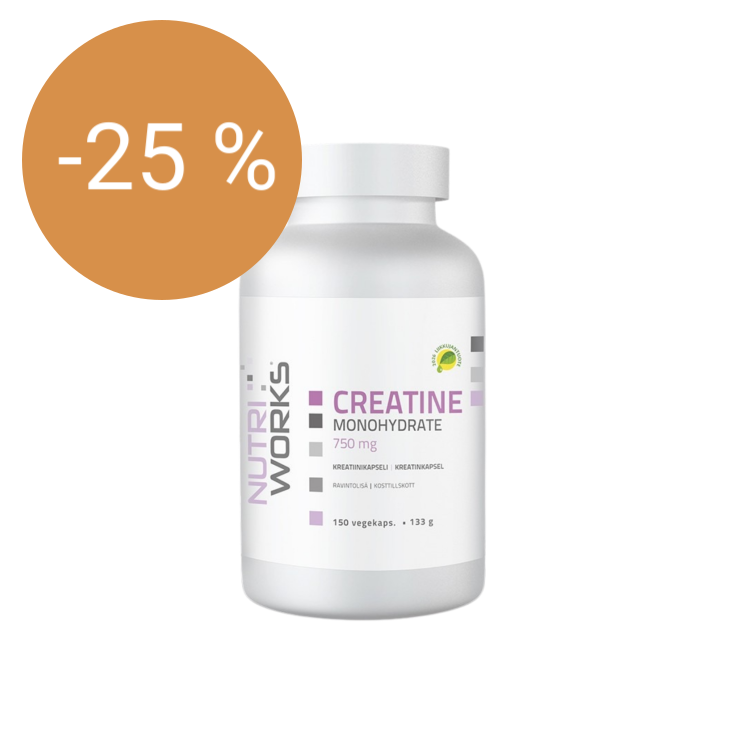 Image of NutriWorks Creatine Monohydrate 750mg, 150kaps