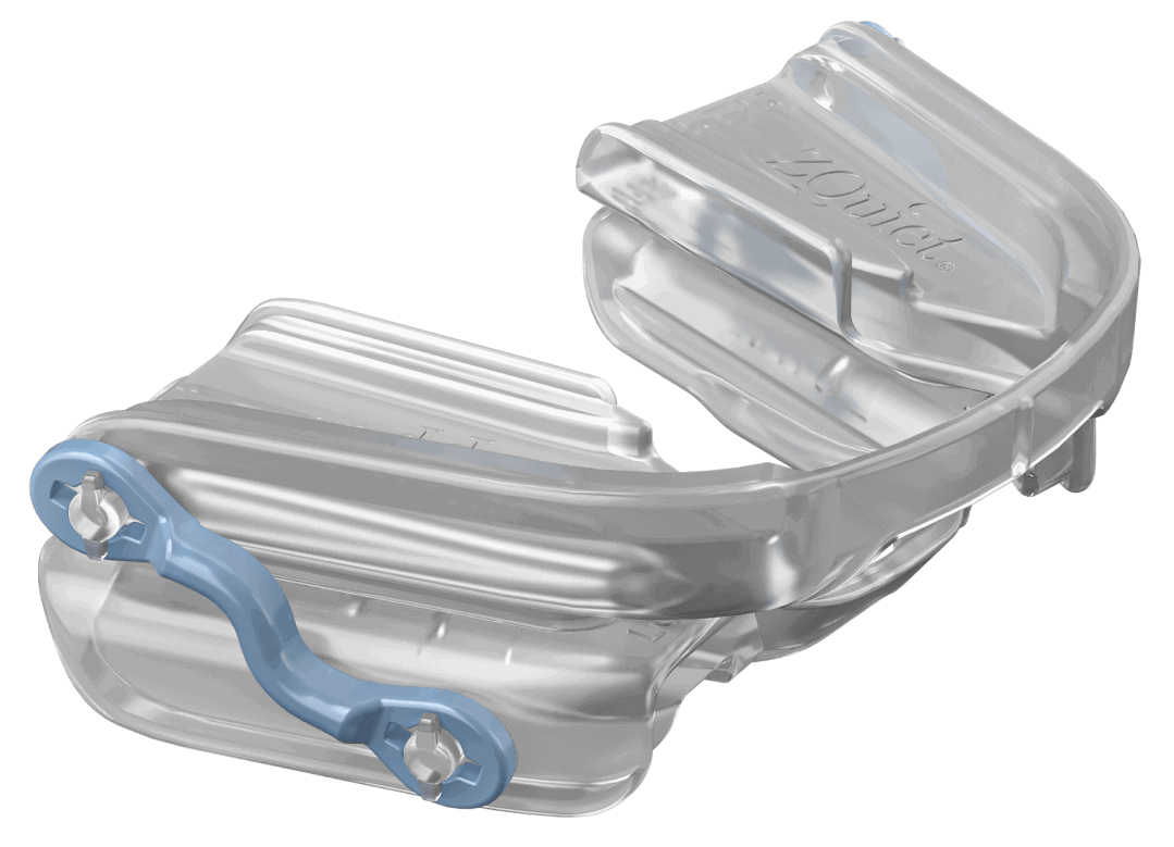 ZQuiet's hinged mouthpiece