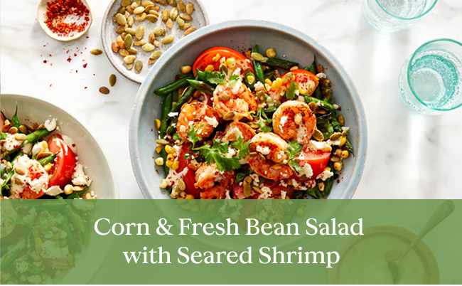 Corn and fresh bean salad