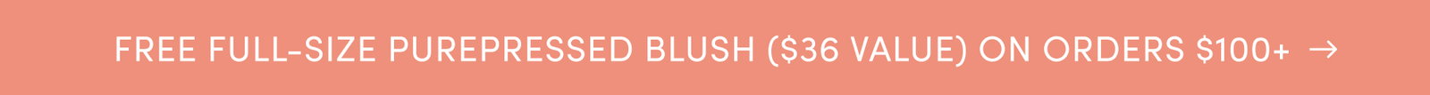 free blush on orders $100+