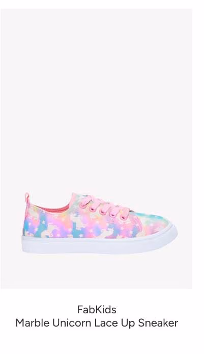 Marble Unicorn Lace Up Sneaker