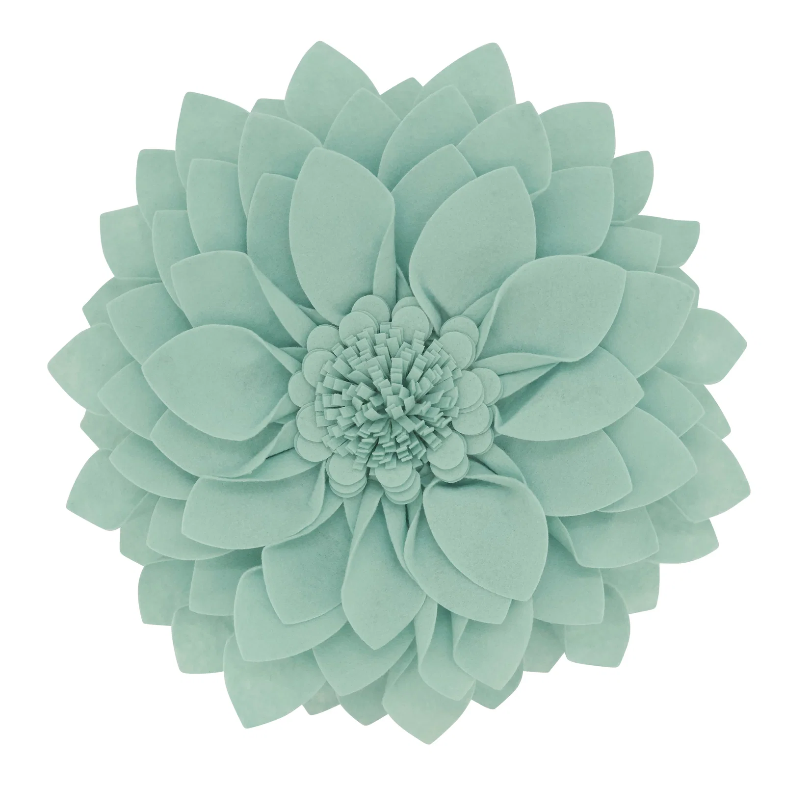 Image of Flower Shaped Felt Throw Pillow