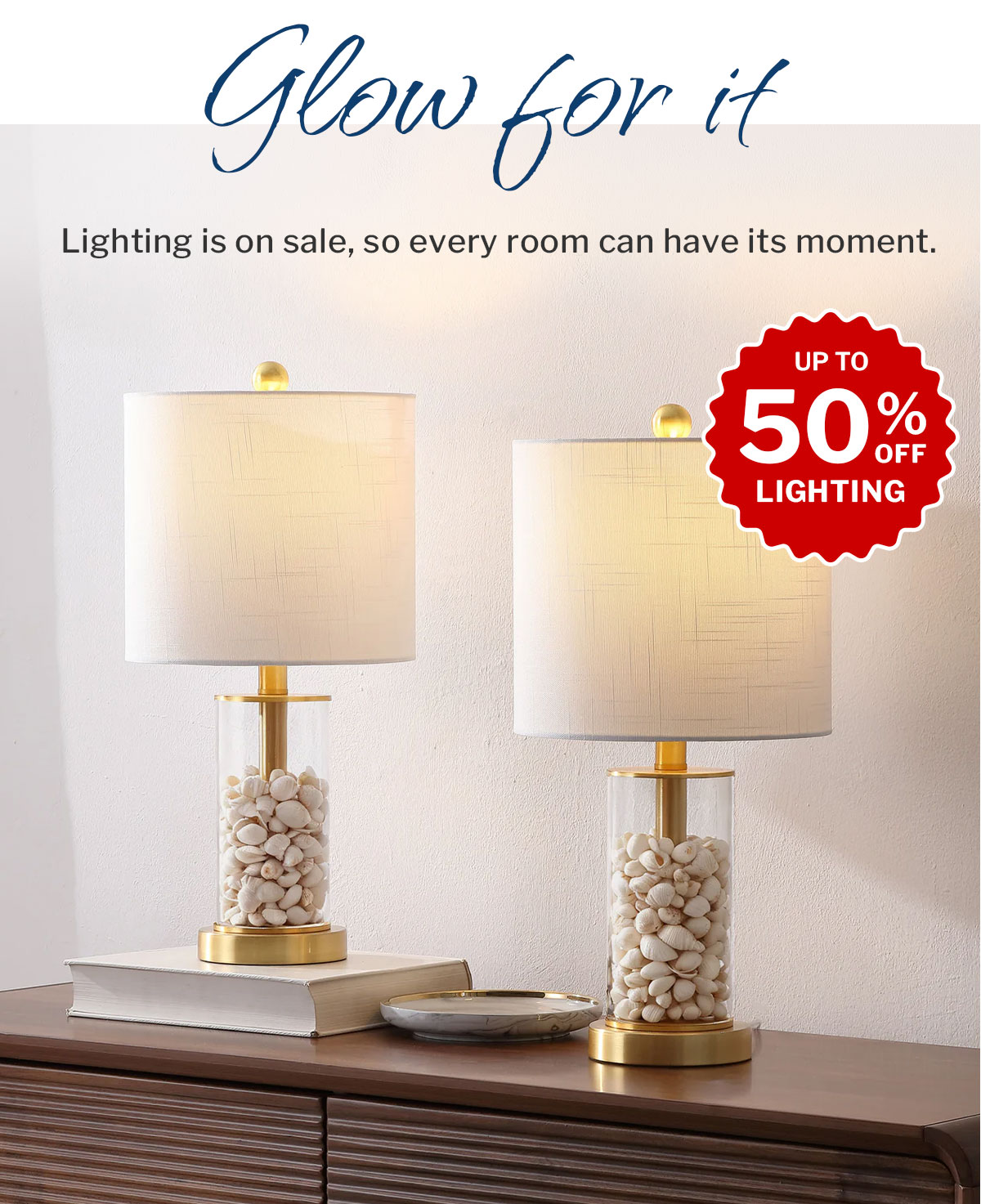 lighting up to 50% off