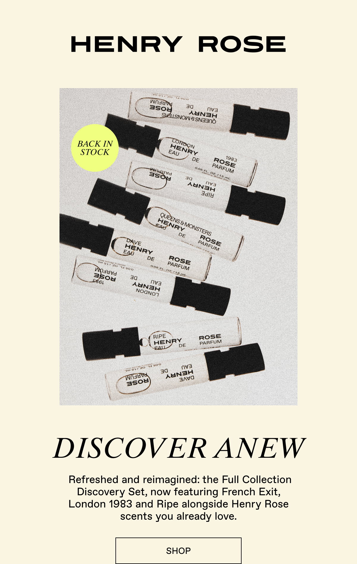 Discover Anew! Our Full Collection Discovery Set is back in stock with a new line up