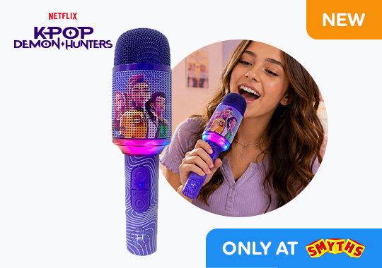 PopSing KPop Demon Hunters LED Light-Up Wireless Karaoke Microphone