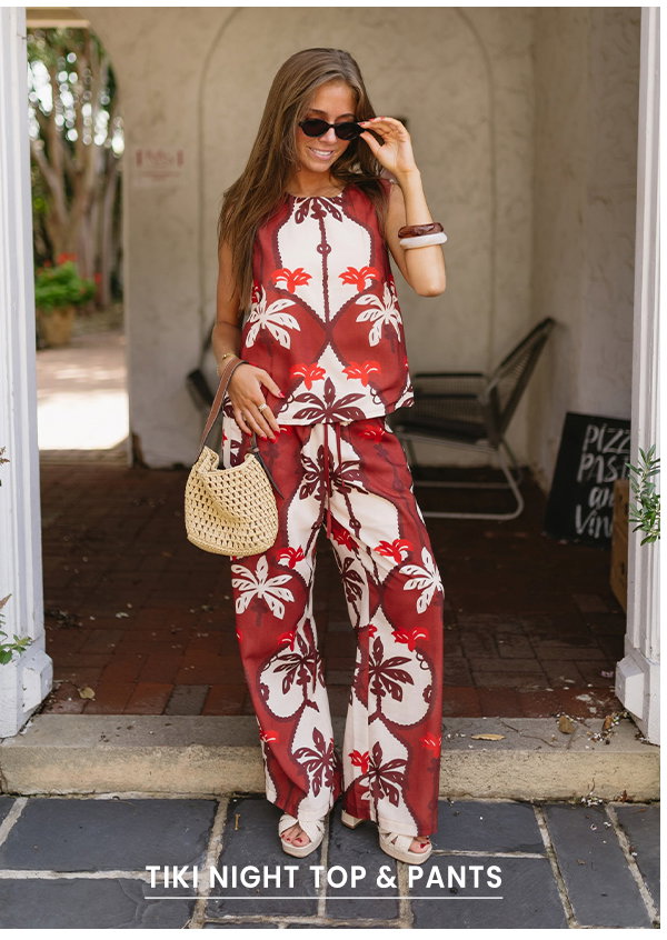 Shop Tiki Night Top & Pants