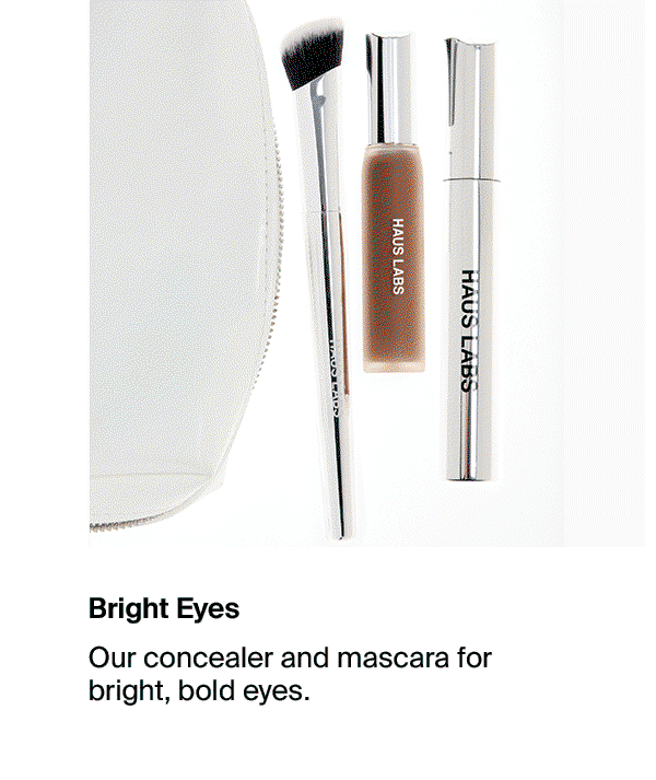 Bright Eyes - Our concealer and mascara for bright bold eyes.