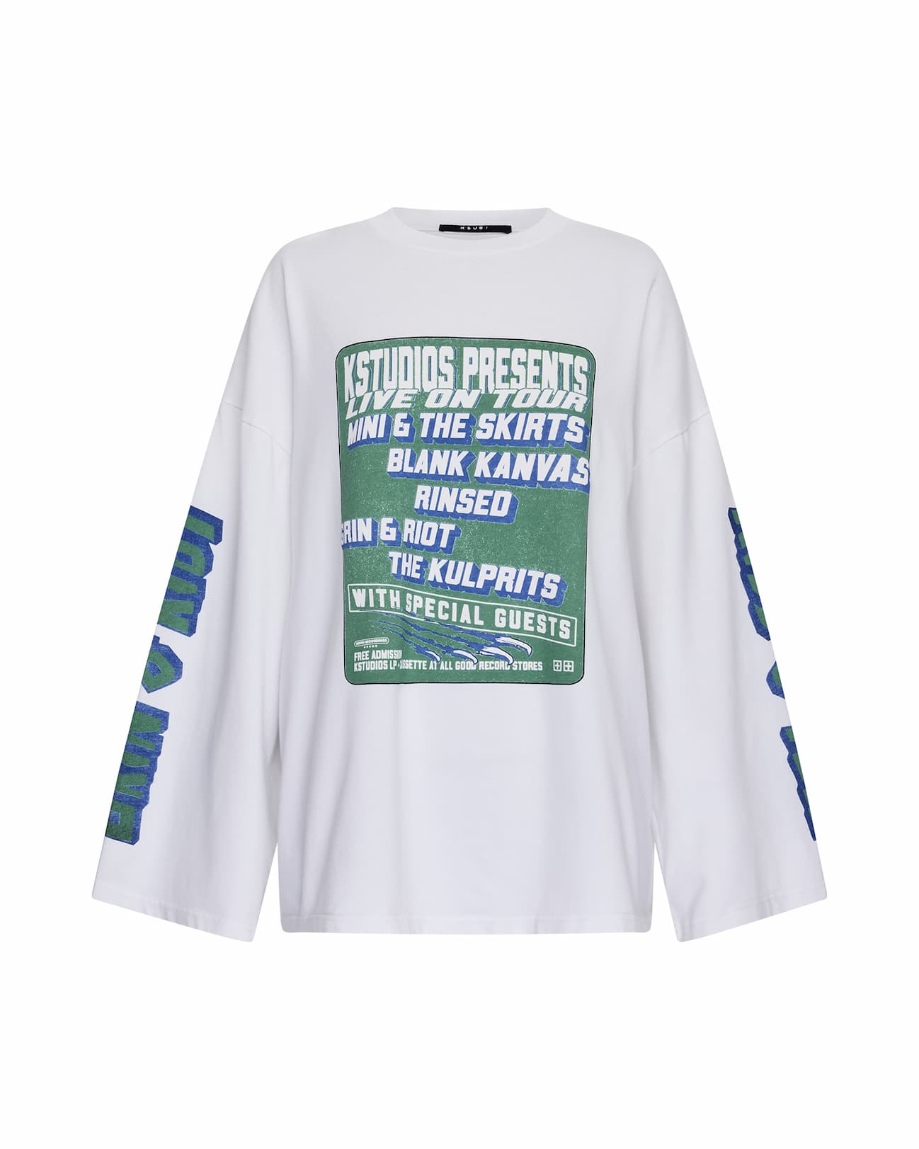 KSTUDIO BOYFRIEND LS TEE WHITE