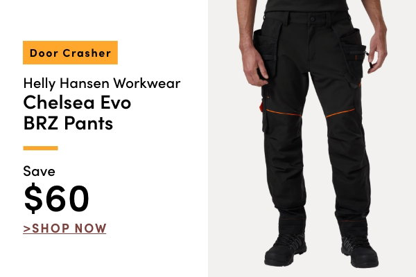 Door Crasher Women's + Men's Helly Hansen Workwear Chelsea Evo BRZ Pants Save $60