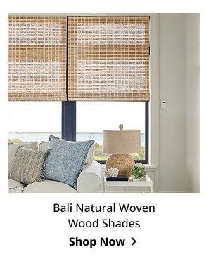 Bali Natural Woven Wood Shades | Shop Now >