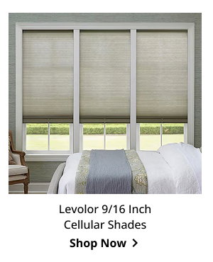 Levolor 9/16 Inch Cellular Shades | Shop Now >
