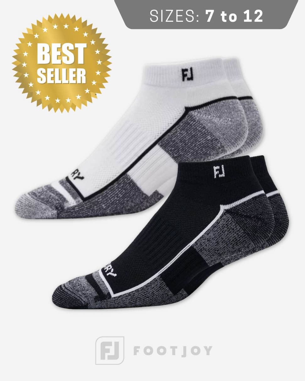 Footjoy Mens ProDry Sports DrySof Breathable Cushioned Comfy Golf Socks