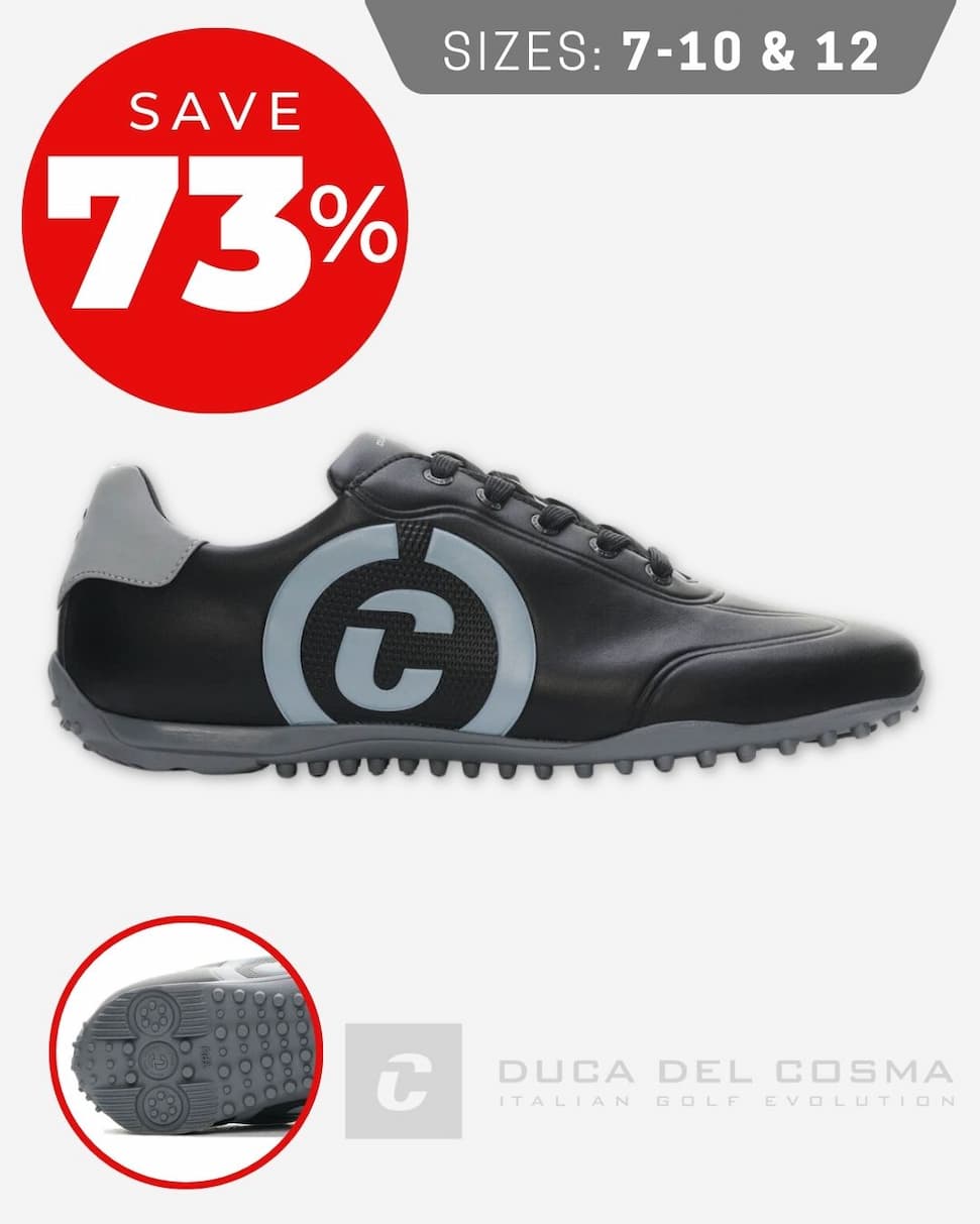 Duca Del Cosma Mens Kingscup Waterproof Memory Foam Golf Shoes
