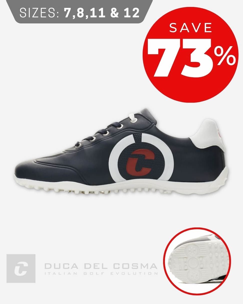 Duca Del Cosma Mens Kingscup Waterproof Memory Foam Golf Shoes
