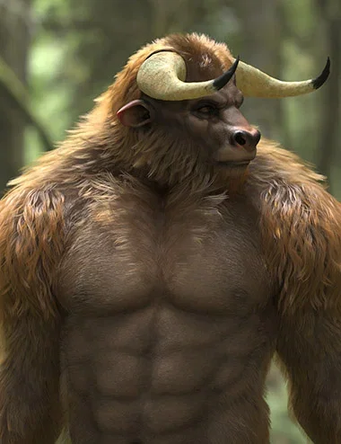 Minotaur and Humanoid Fur for Genesis 9