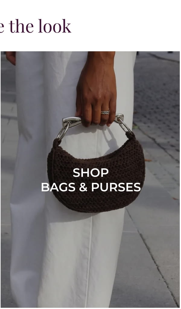 SHOP BAGS & PURSES