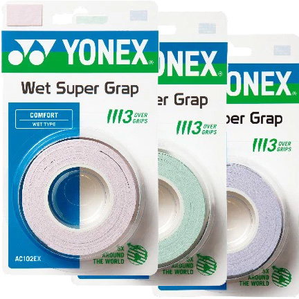 Image of Yonex Wet Super Grap Overgrip 3 Pack
