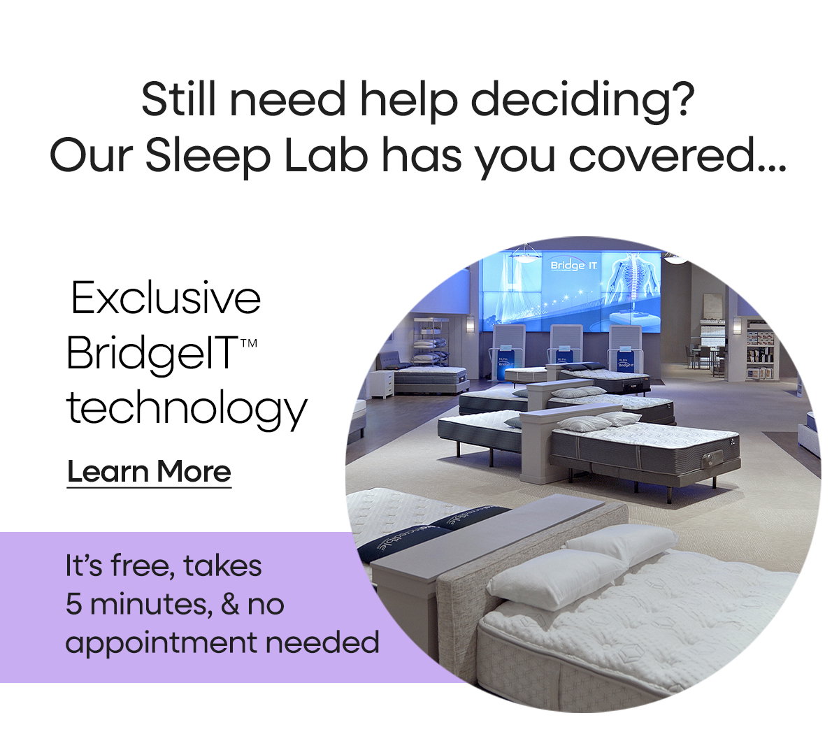 Exclusive BridgeIT technology