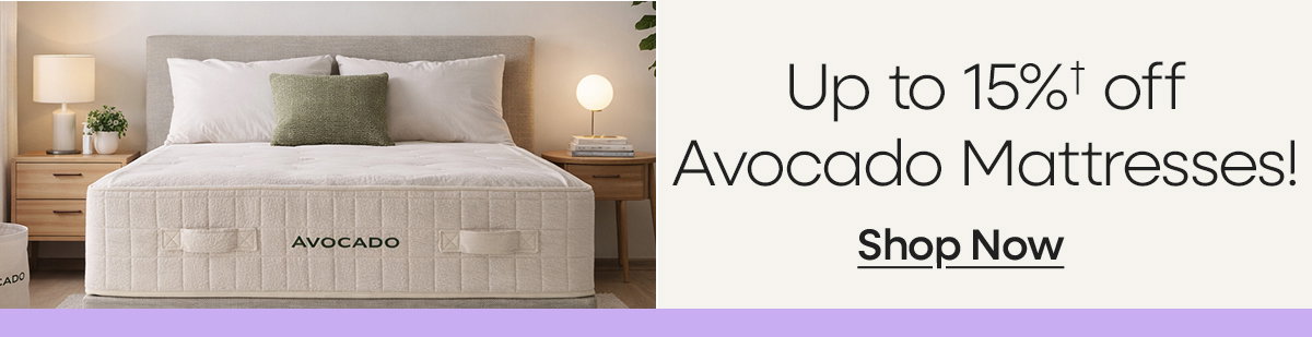 Shop 15% off select Avocado!