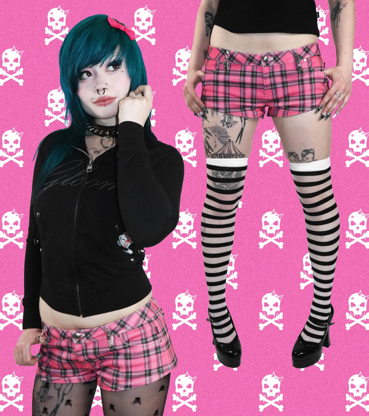 Punx N Kisses x Gloomy Bear just dropped! Shop new tees, hoodies, and micro-shorts