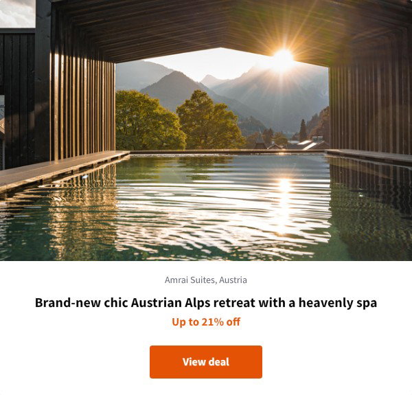 Brand-new chic Austrian Alps retreat with a heavenly spa