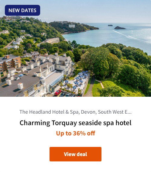 Charming Torquay seaside spa hotel