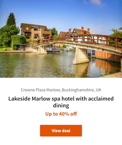 Lakeside Marlow spa hotel with acclaimed dining