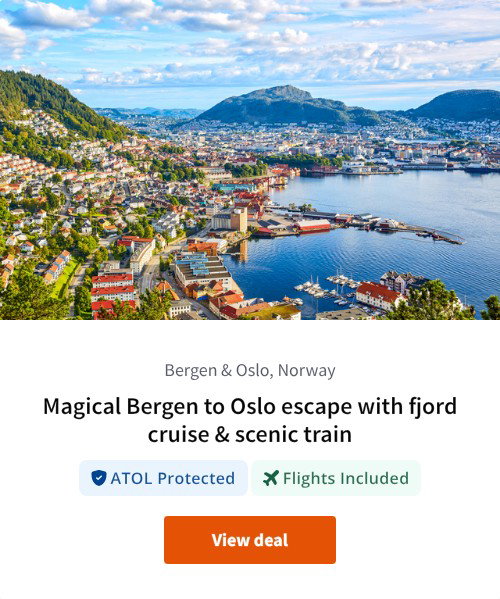 Magical Bergen to Oslo escape with fjord cruise &amp; scenic train