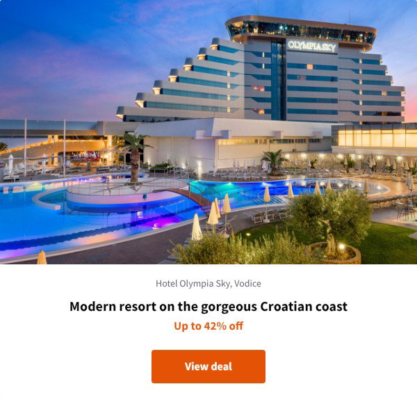 Modern resort on the gorgeous Croatian coast