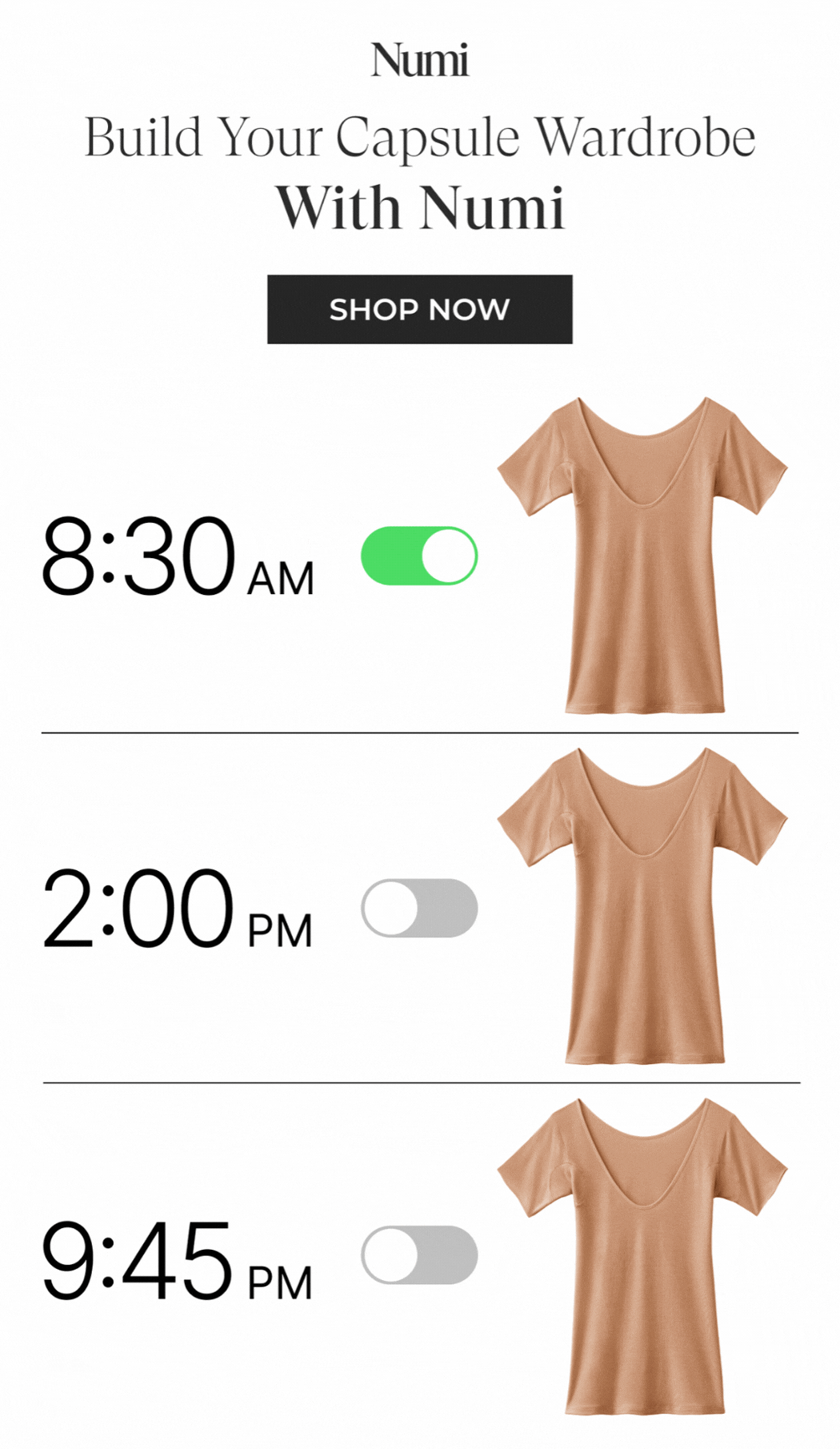 Build your capsule wardrobe with Numi!