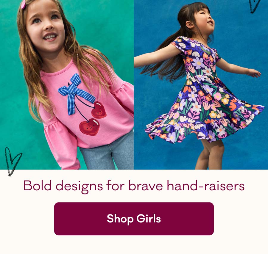 Bold designs for brave hand-raisers | Shop Girls