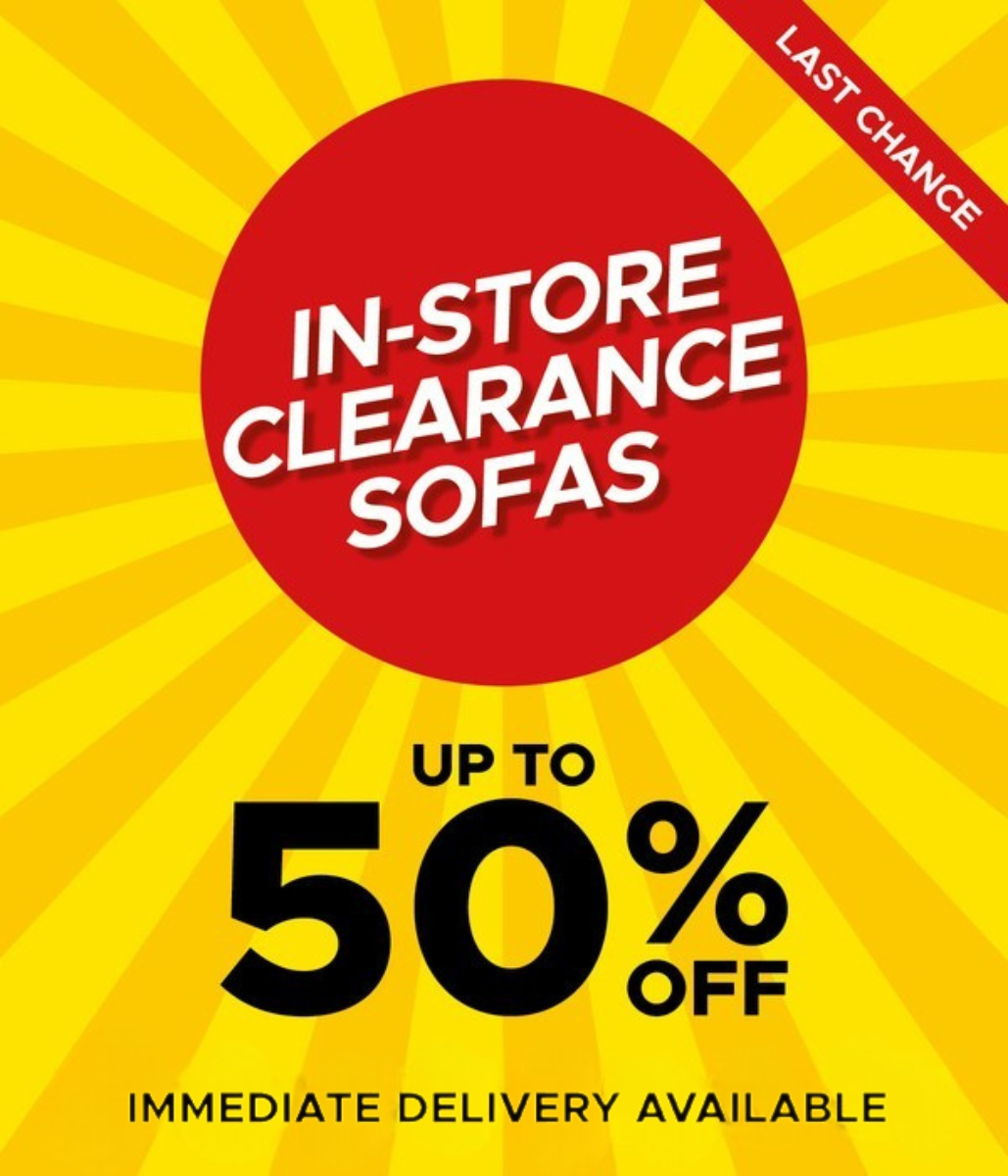 clearance on sofas